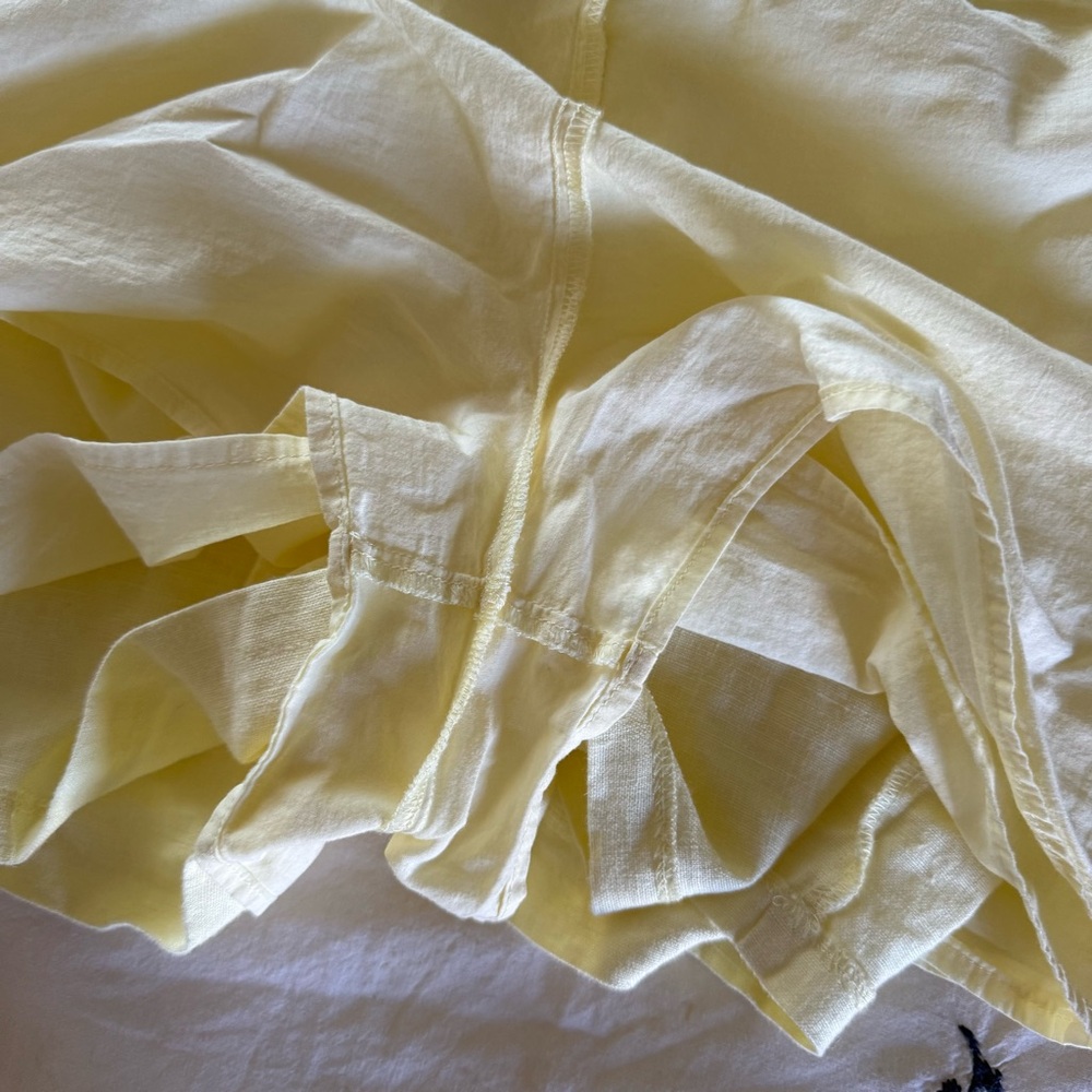 Abercrombie and fitch yellow linen skort - Picture 10 of 16